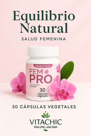 ¡No más picazón, mal olor o flujo anormal! FemPro Probiótico Vaginal Masticable